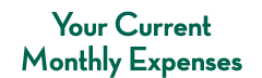 Your Current Monthly Expenses