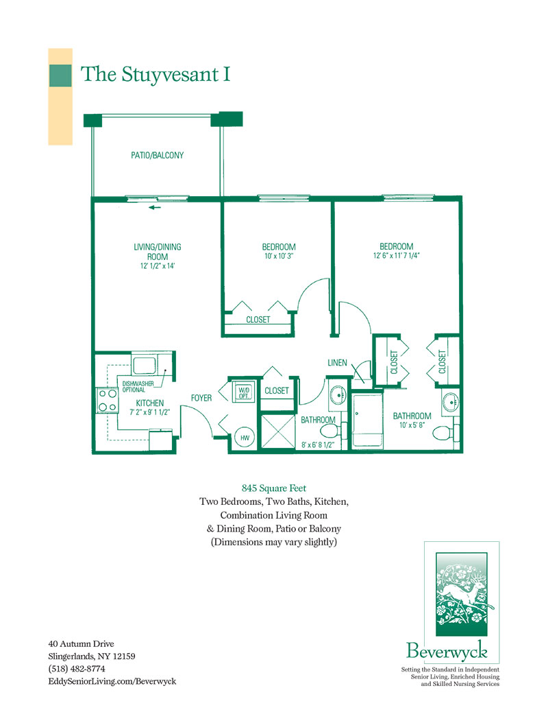 The Stuyvesant I floor plan