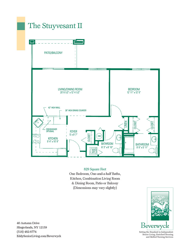 The Stuyvesant II floor plan