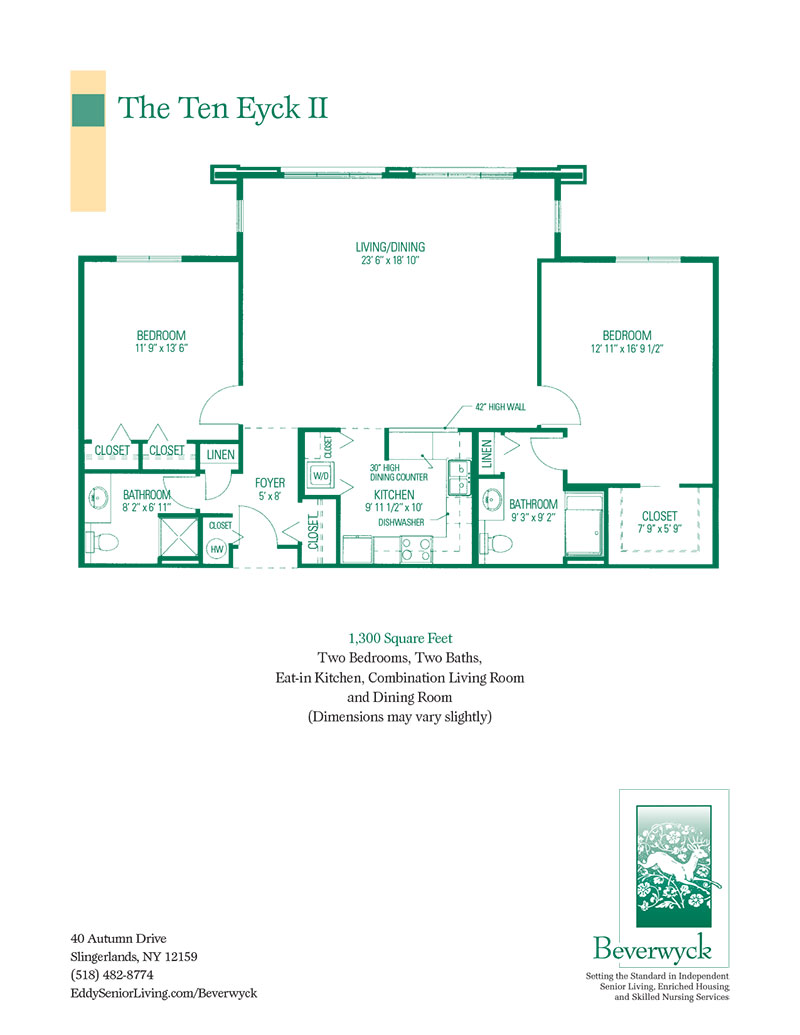 The Ten Eyck II floor plan