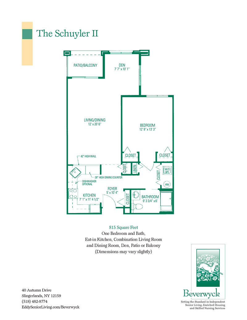 The Schuyler II floor plan