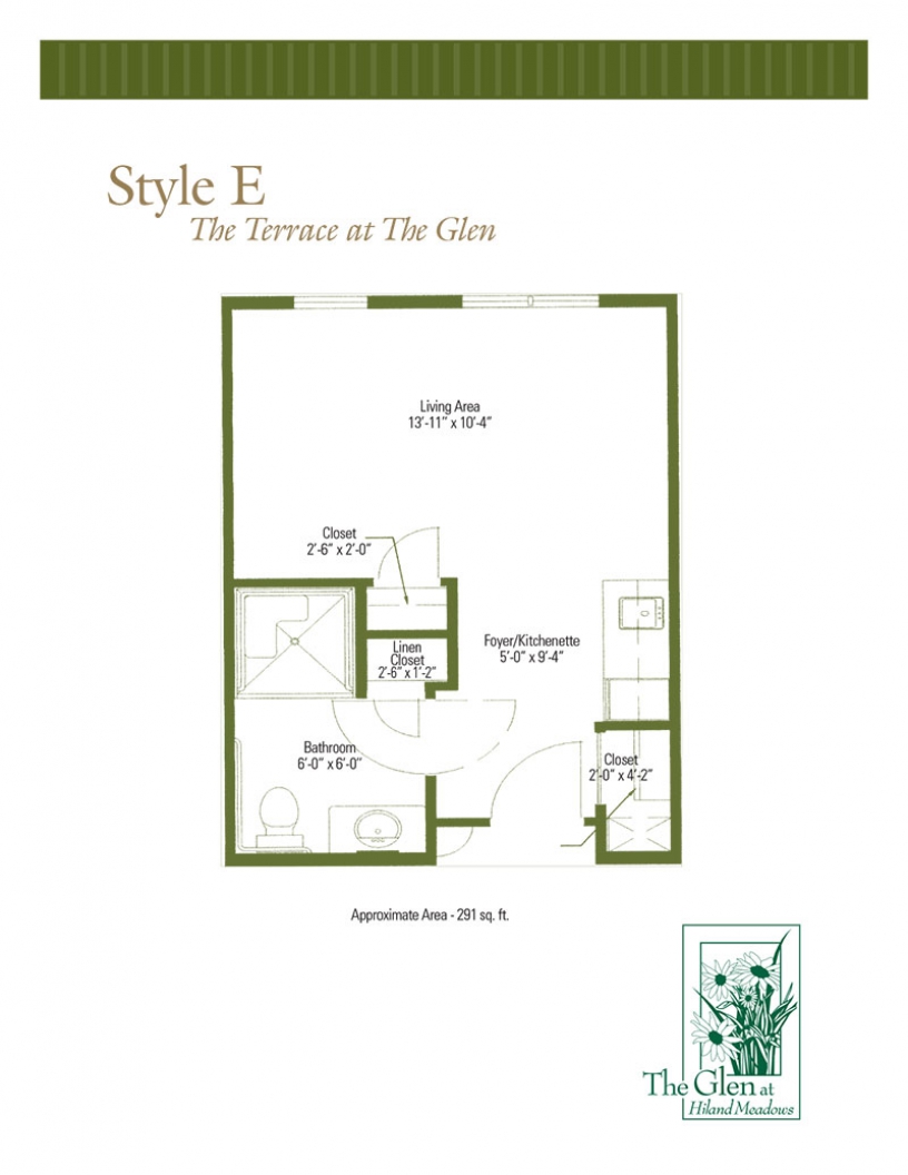 Terrace at The Glen Floor Plans Style E