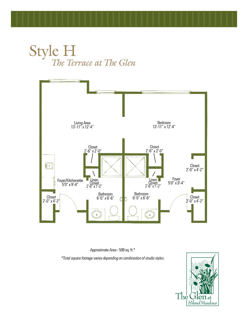 Terrace at The Glen Floor Plans Style H