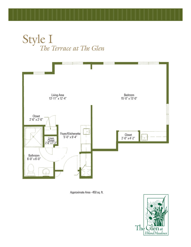 Terrace at The Glen Floor Plans Style I