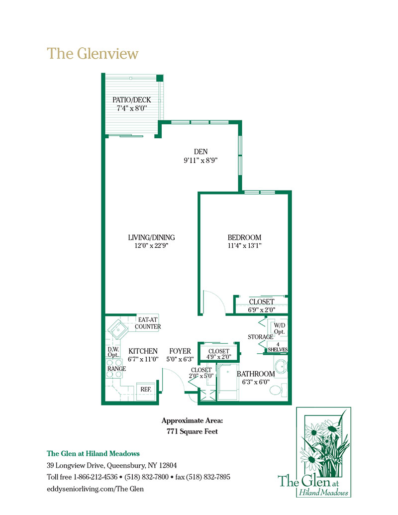 The Glenview floor plan