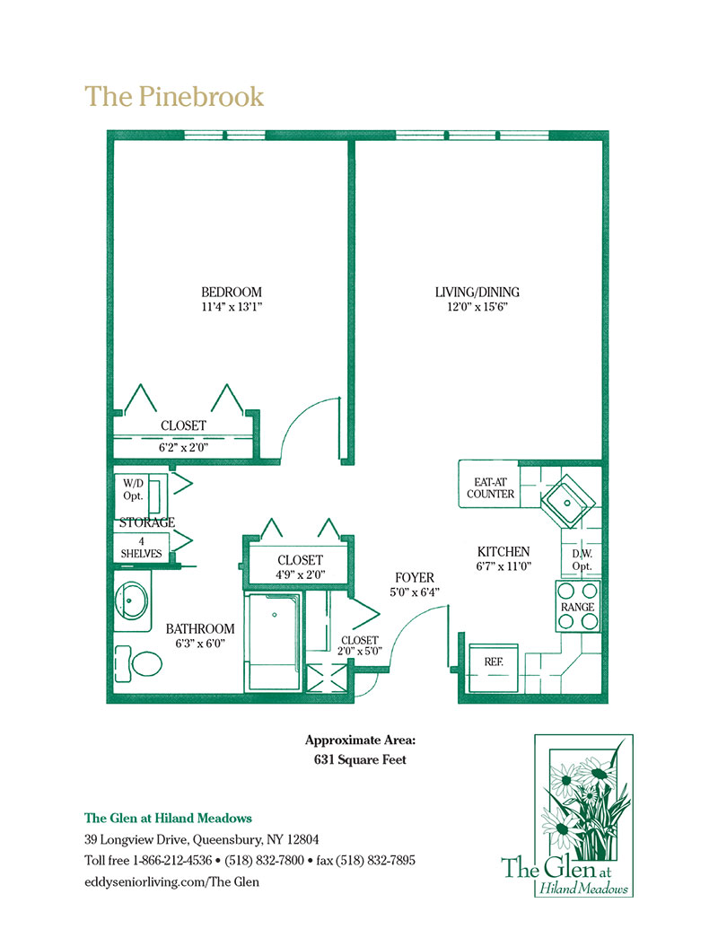 The Pinebrook floor plan