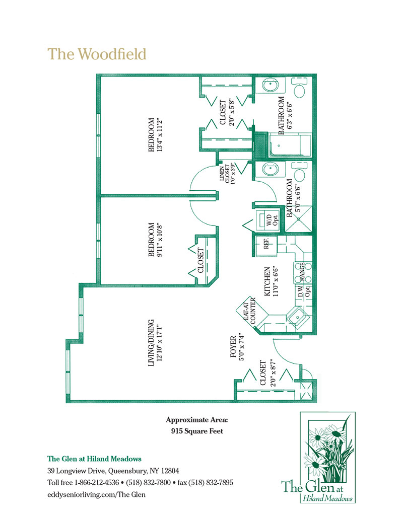 The Woodfield floor plan