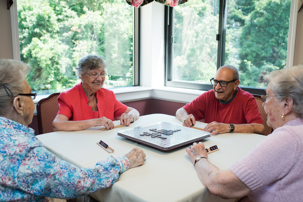 Beechwood residents playing games