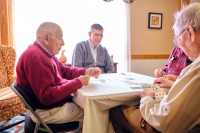 Hawthorne Ridge residents playing cards