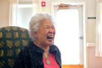 Marjorie Doyle Rockwell Center resident laughing