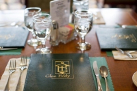 Terrace at Glen Eddy place setting