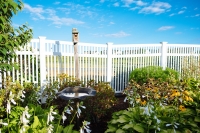 The Terrace at The Glen birdhouse and bird bath