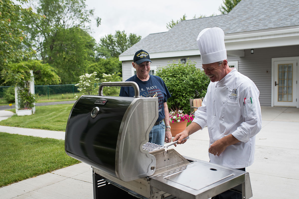 barbecue grill at Marjorie Doyle Rockwell Center