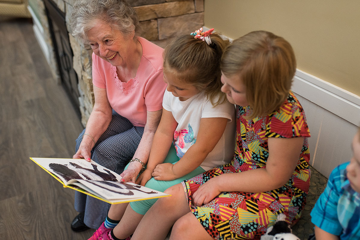 family time at Marjorie Doyle Rockwell Center