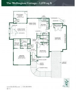 The Wellington Cottage Floor Plan