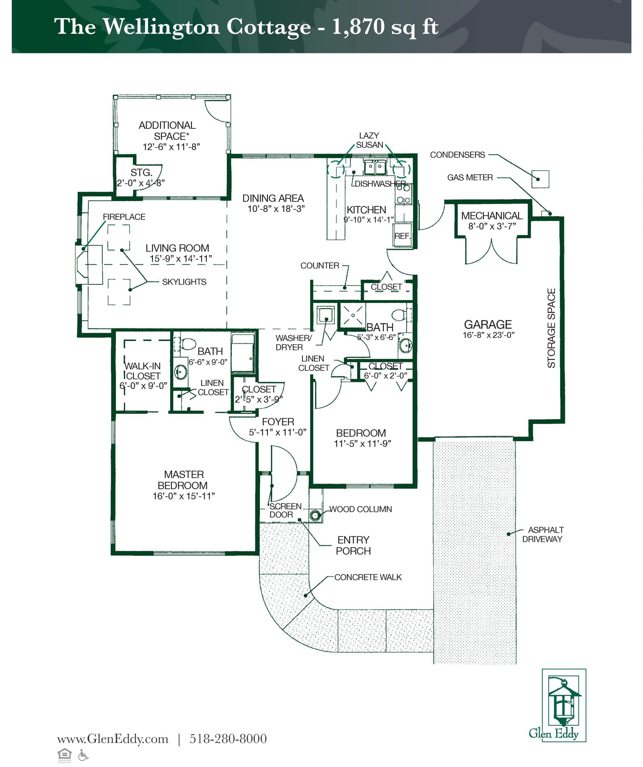 The Wellington Cottage Floor Plan