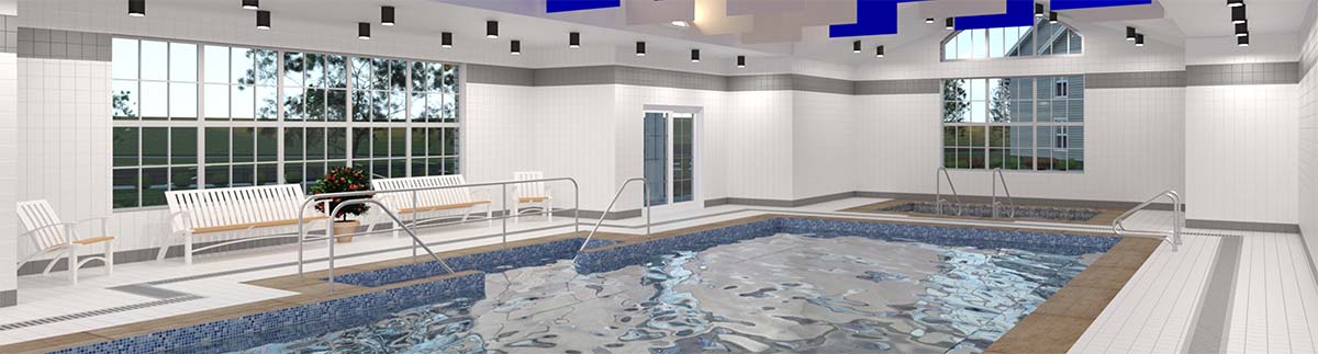 Wellness Center Pool render